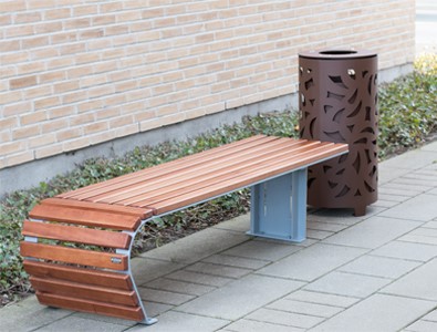 Picknicktafel Contour 22 OoK als losse parkbank fraai om te zien